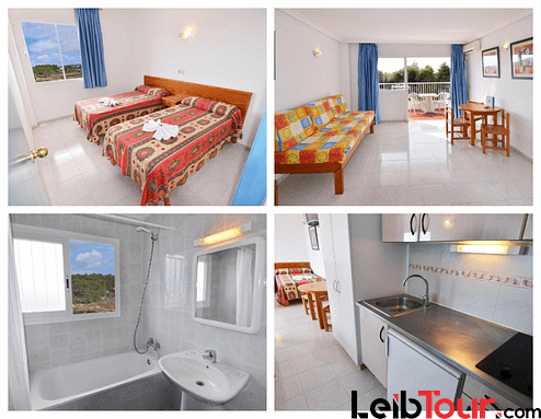 [1 BEDROOM APARTMENT (3 ADULTS AND 1 CHILD)] Bright simple holiday apartment close to the beach