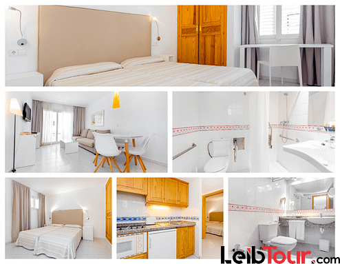 [CLASSIC APARTMENT FOR DISABLED GUESTS (MAX 5 GUESTS)] Bright holiday apartment with roof terrace pool