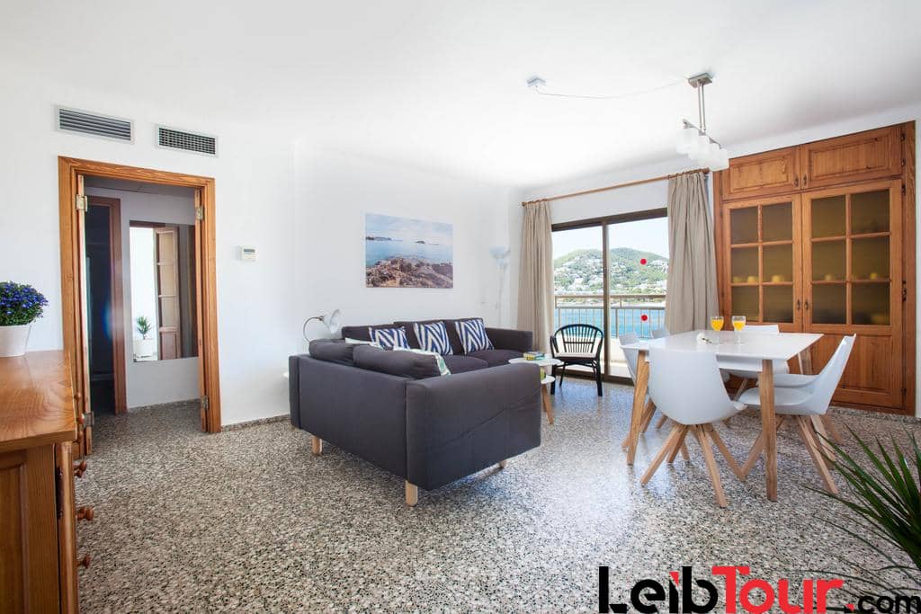 Elegant large and bright Apartment by the sea APBAHSE living Room - LeibTour: TOP aparthotels in Ibiza