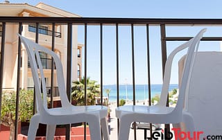 Cozy Bright Sea View Studio with Pool SAN ANTONIO FORSAIBZ Balcony - LeibTour: TOP aparthotels in Ibiza