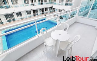 Playa den Bossa apartment pool 3 guests Ibiza PLSOLAP terrace - LeibTour: TOP aparthotels in Ibiza