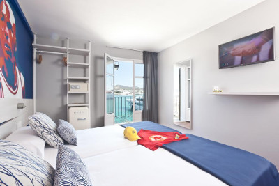 [DOUBLE ROOM PREMIUM SEA VIEW] Hotel in Ibiza Heart – Downtown Stilish Design Rooms