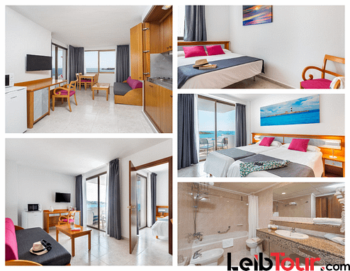 [2 BEDROOMS APARTMENT (4 ADULTS AND 1 CHILD)] Stunning Holiday Apartment Playa den Bossa first line of the sea